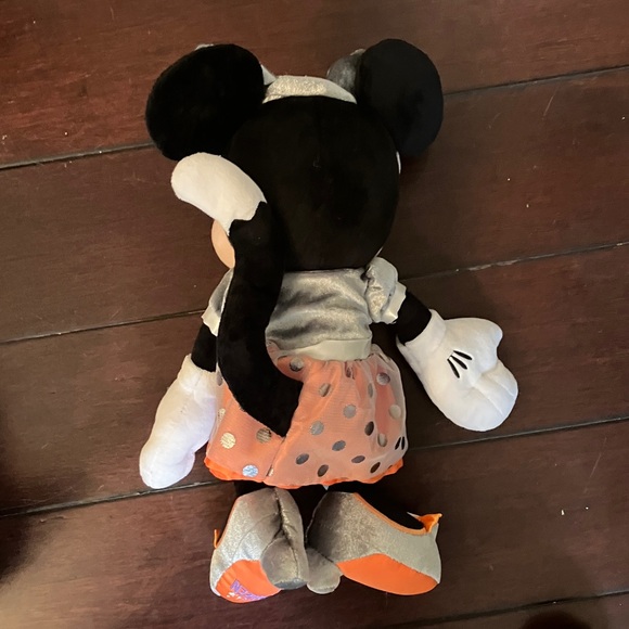 Disney Minnie Mouse Halloween Plush with Orange and Silver Accents - Picture 4 of 8